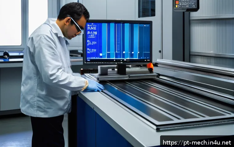 기계공학 기계공학실험 - A highly detailed industrial laboratory scene showcasing a universal testing machine performing a te...